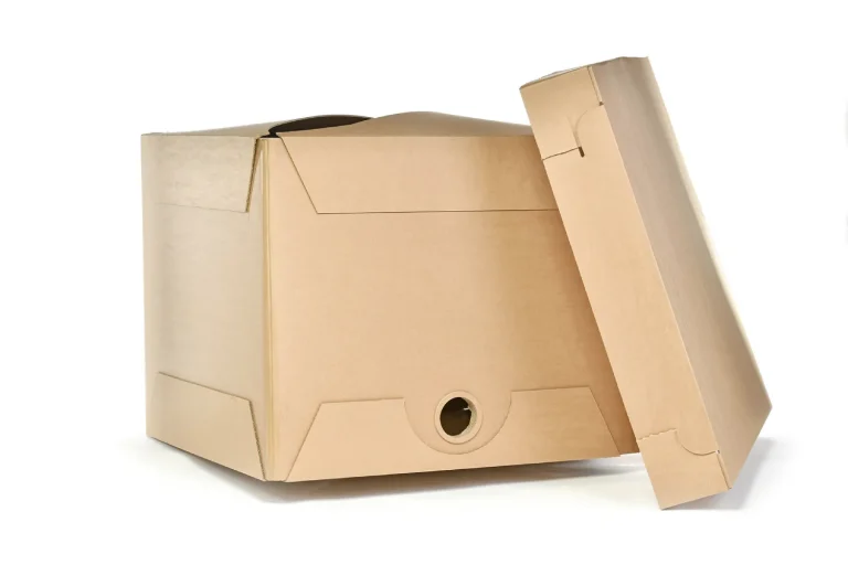 Cardboard IBC container with lid O_TANK_1000l-Organic Poland - manufacturer and supplier of eco-friendly cardboard packaging